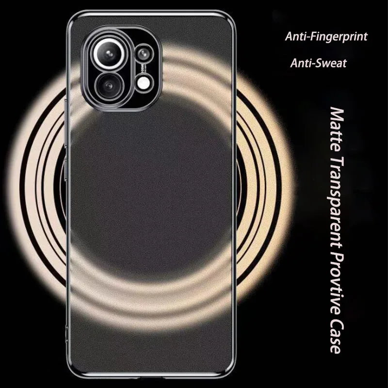 

2021 New Ultra Slim Matte Plating Case for Xiaomi 11/Mi 11 Finished with Lens Full Protective Transprent Cover