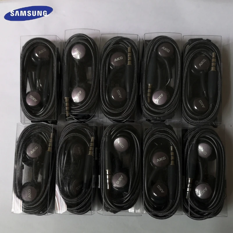 Наушники SAMSUNG AKG EO IG955, 5/10 шт, 3,5 мм, наушники-вкладыши с микрофоном, проводная гарнитура для смартфонов SAMSUNG Galaxy s7 S8 s9 s10 HUAWEI