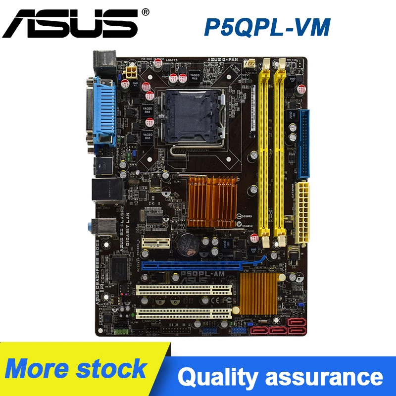 

ASUS P5QPL-VM EPU LGA 775 Motherboard DDR2 USB2.0 SATA II DVI HDMI PCI-E 16X ATX Intel G41 motherboard For Core2 Extreme/ Quad