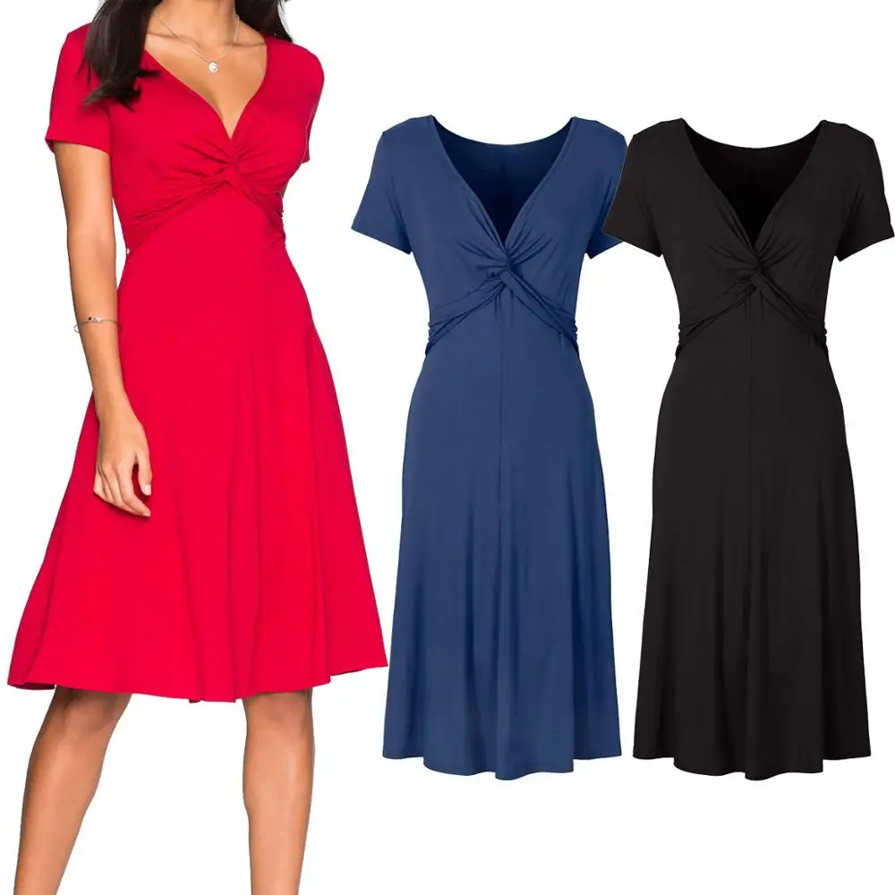 Женское винтажное платье с v-образным вырезом перекрестное сексуальное