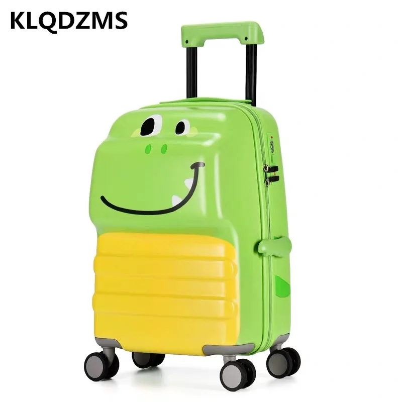 Детский чемодан на колесиках KLQDZMS 20 дюймов с рисунком динозавра | Багаж и сумки