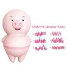 Симпатичный вибратор-лизатель со свиным языком, массажер для клитора и вагины интимные игрушки для женщин, для геев, взрослых, Женский мастурбатор, мини-Вибраторы, Анальный шоп