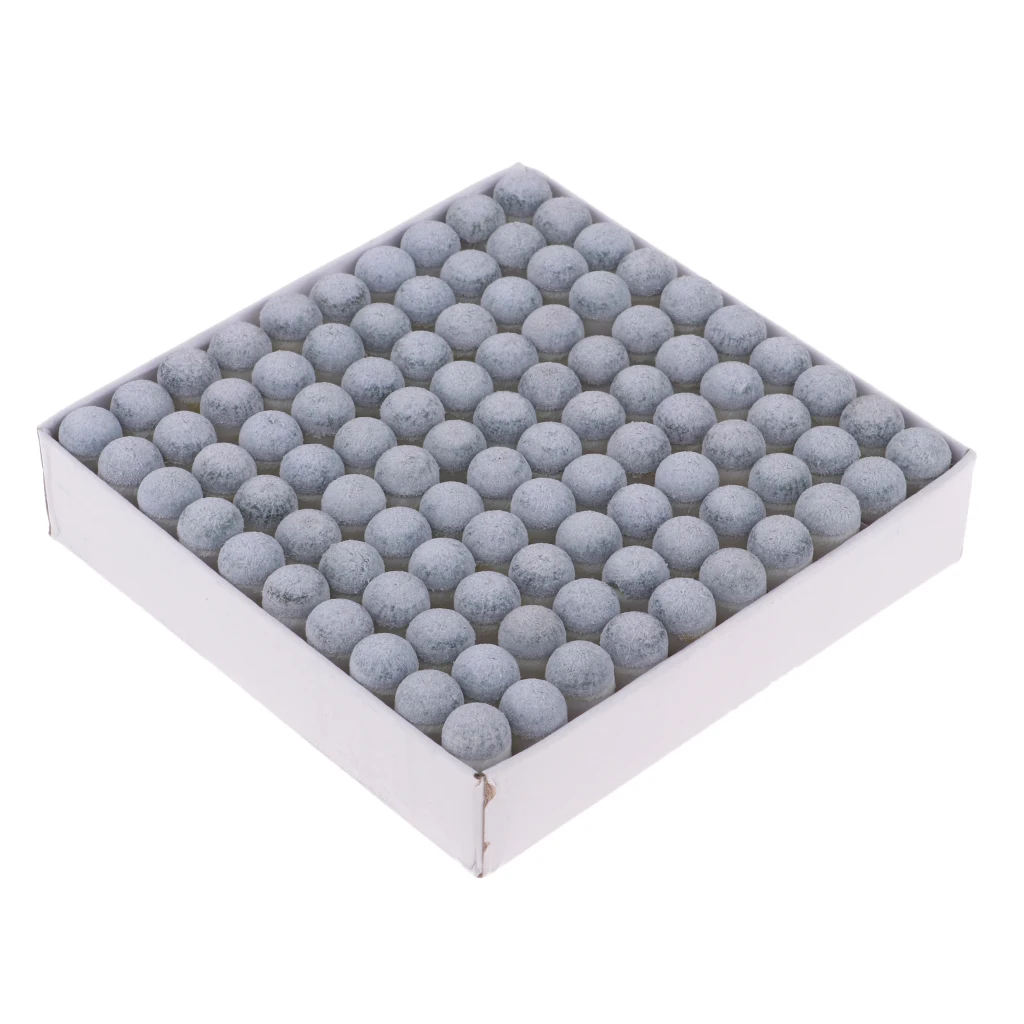 

100pcs / box Premium Hard Pool Cue Tips Replacement 10mm Billiards