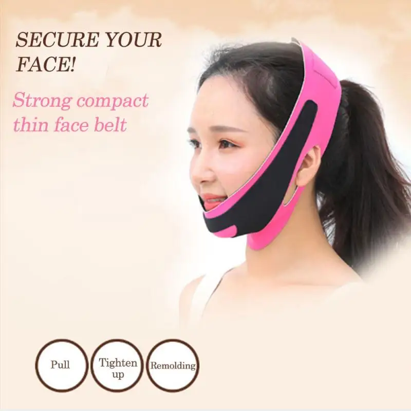 

1PC Lady Slimming Chin Cheek Slim Lift Up Mask V Face Line Belt Anti Wrinkle Strap Band Face Slimming Bandage Facial Beauty Tool