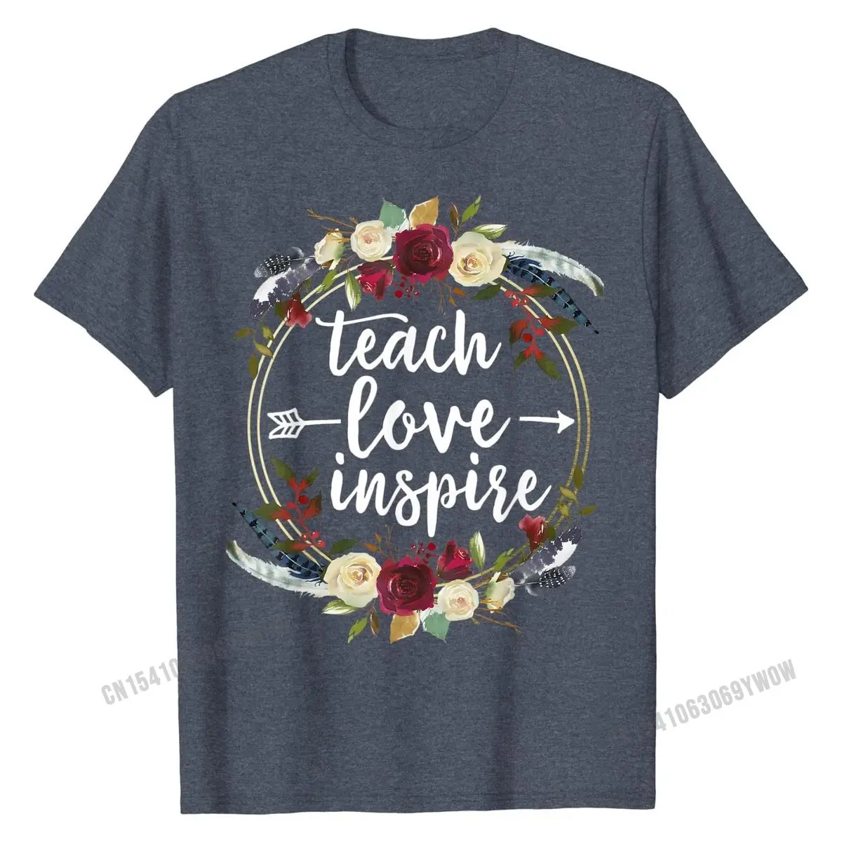 Научите любовь Inspire учитель преподавания удовлетворение день недели футболка