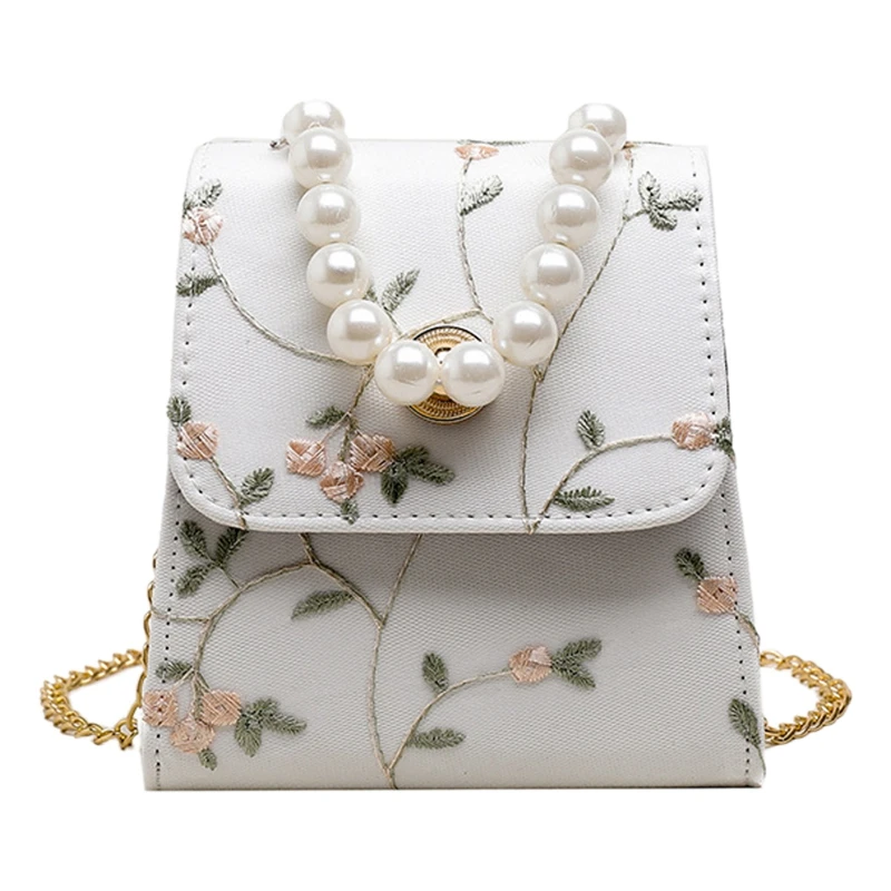 AUAU Pearl кружевная женская сумка мессенджер модная PU Роскошная сумочка мини