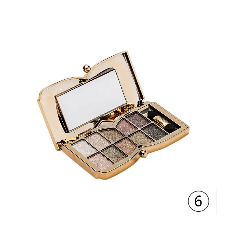 10 оттенков макияж тени для век Палитра мерцающие блестящие пигментированные