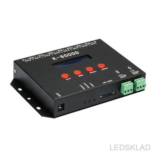 019070 Контроллер DMX K 8000D (4096 pix SD card) (ARL IP20 Металл 1 год) 1шт. Arlight|Новизна освещения| |