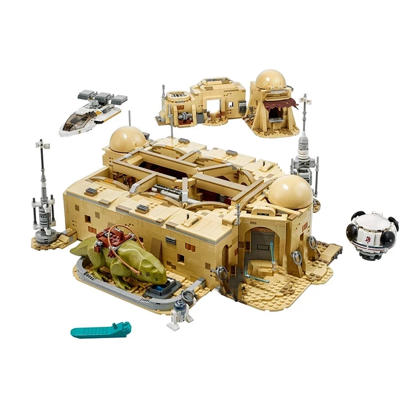 

3187PCS New Star Mos Eisley Bistro Cantinaed 75290 Wars The Rise of Skywalker Building Blocks Star Series War Toys Children Gift