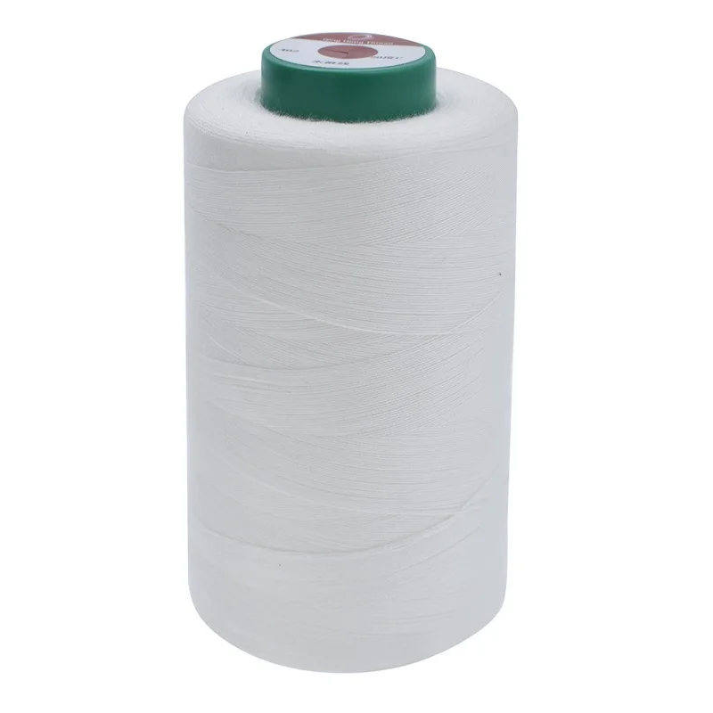3000 м длинная НЕОБРАБОТАННАЯ белая Водорастворимая швейная нить 20C моющаяся