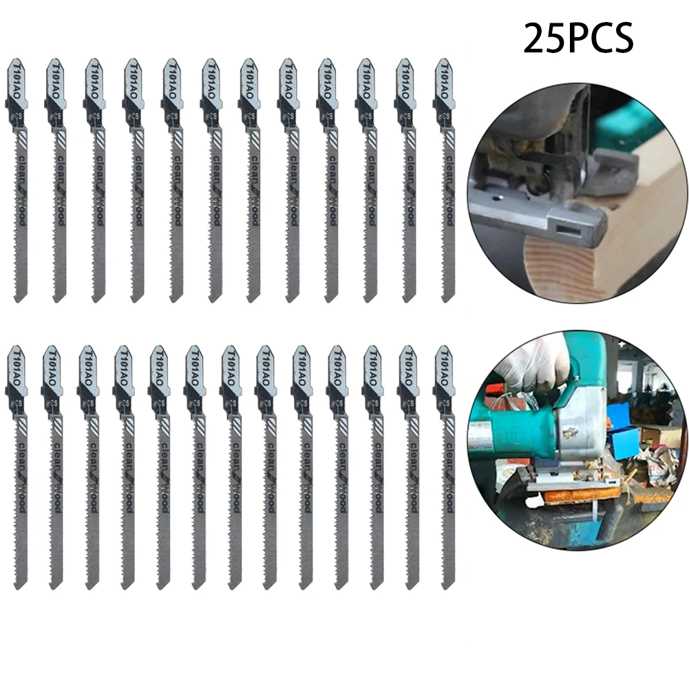 

Plastic cutting Jig saw blade 25PCS T101AO type 3inch T-shank Clean Curved