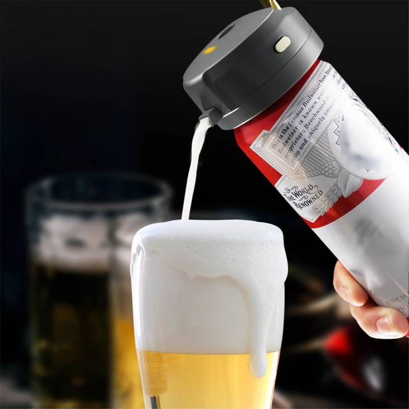 

Star Compass Beer Head Frother, Ultrasonic Wave Draft Beer Foamer Portable Foaming Control for Beer Bars/Home Party/Household