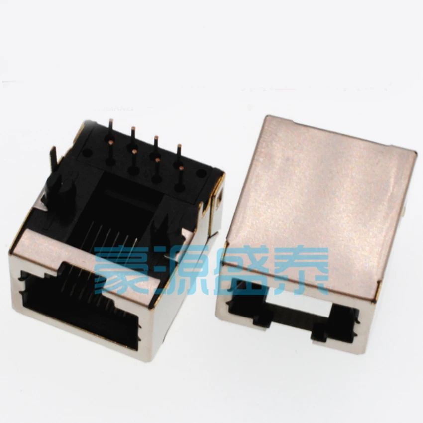 

20PCS/Lot 56 RJ45 8P8C Jack Connector 18MM Open-Mouth shielding PCB Mount Network Internet Modular