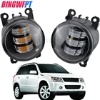 Для Suzuki Grand Vitara 2 II JT 2005-2015 автомобильный Стайлинг светодиодный ные Противотуманные фары ангельские глазки дневные ходовые Противотуманные фары DRL H11 12 В противотуманные фары