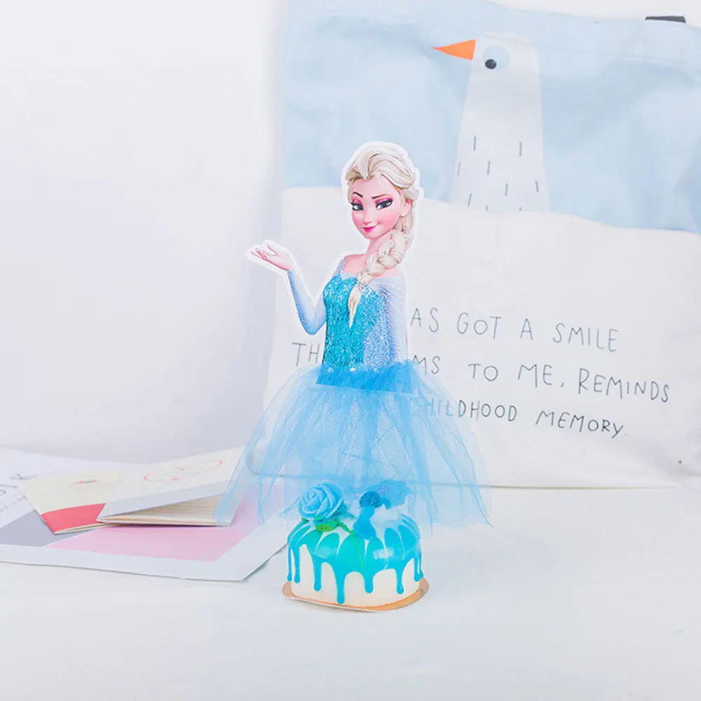 Фата для торта Disney Frozen elsa и anna princess девочек топперы тортов на день рождения