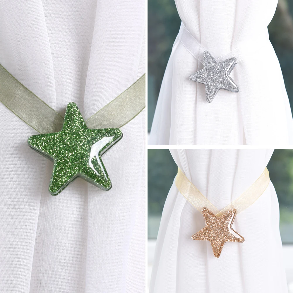 Звезда Форма окна занавес Пряжка Магнитная Tieback зажимы держатель аксессуары для