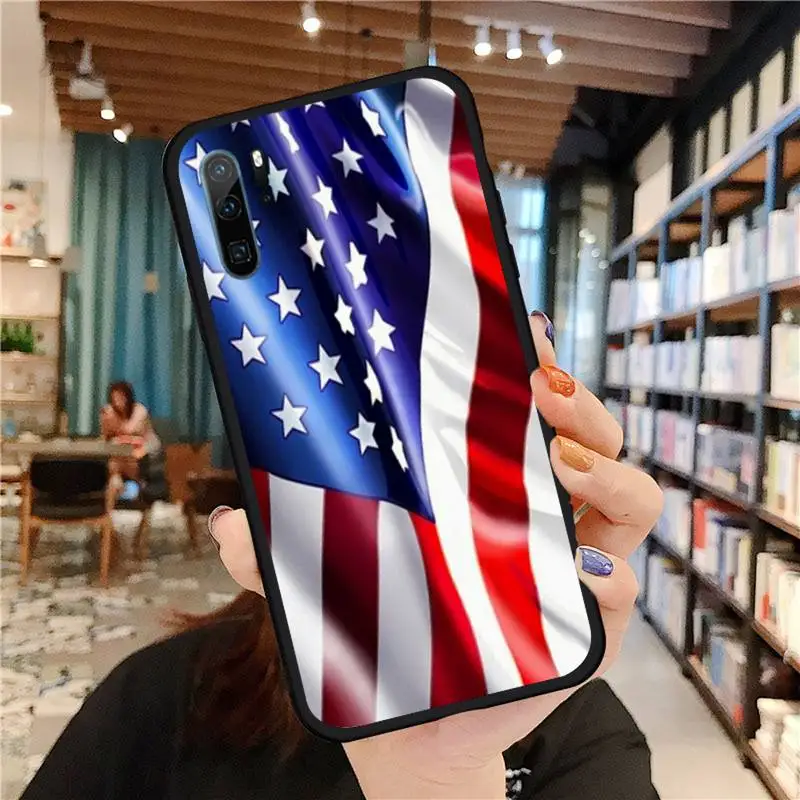 

USA flag Courage freedom Phone Case For Huawei honor Mate P 9 10 20 30 40 Pro 10i 7 8 a x Lite nova 5t