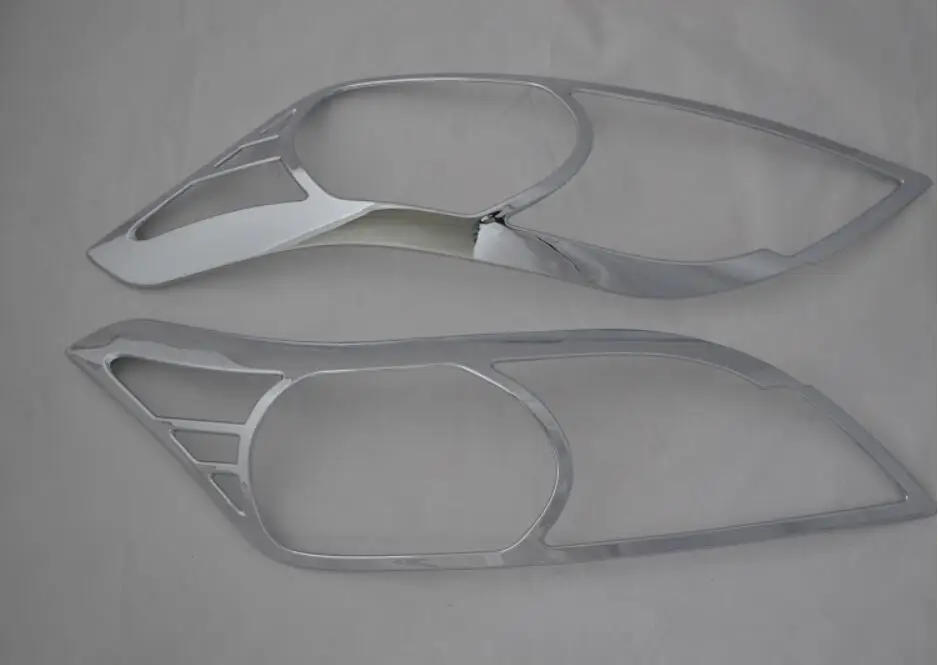 ABS Хромированная Автомобильная передняя фара + Задняя задсветильник крышка фары