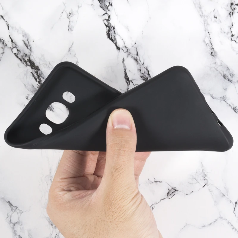 Black Soft Silicone Чехол для телефона из искусственной кожи с текстурой под дерево для samsung Galaxy J7, откидной Чехол-книжка, деловой чехол-кошелек, Мягкая силиконовая задняя крышка - Цвет: Black Soft Silicone
