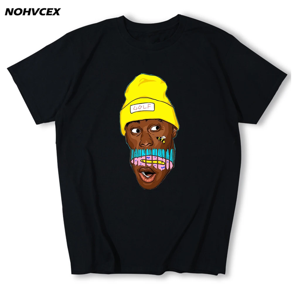 Летняя мужская футболка с принтом Тайлера Творца музыки хип-хоп | Мужская одежда