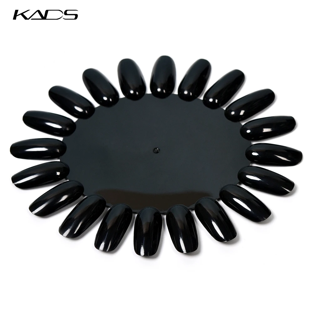 Накладные ногти KADS овальный дисплей для ногтей 20 наконечников Круглый палитра