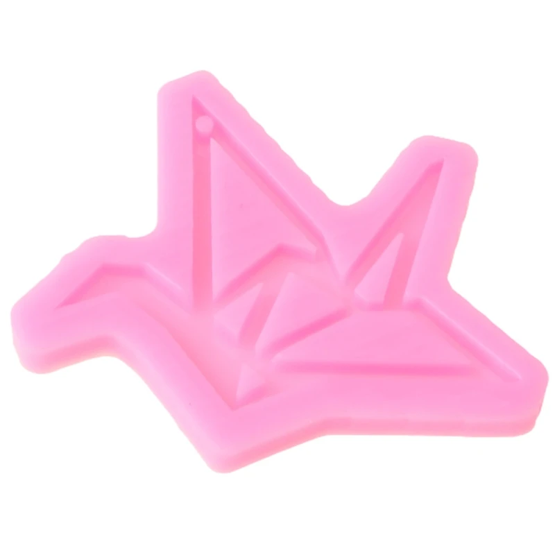 

2021 New DIY Paper Crane Silicone Mould Crafts Polymer Jewelry Necklace Earring Keychain Making Tool Epoxy Resin Mold