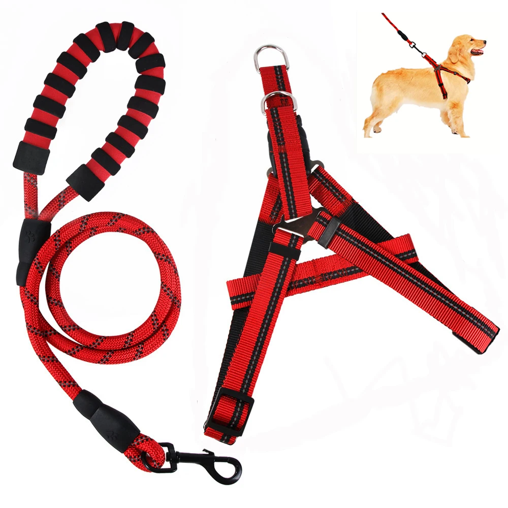 

Поводок для маленьких собак и кошек, регулируемый светоотражающий нейлоновый жилет, для прогулок на улице с щенком чихуахуа, терьер, Шнауцер