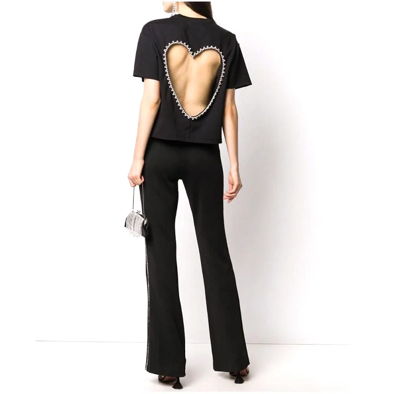 Кроп-топ свободный с коротким рукавом |