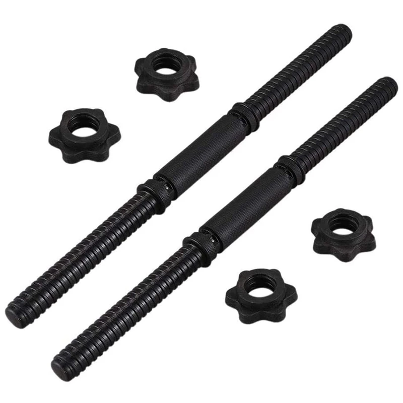 

Top!-Dumbbell Bars for Exercise Collars Weight Lifting Standard Adjustable Threaded Non Slip Dumbbell Handles