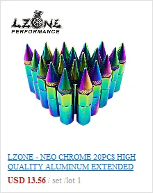 LZONE-M12x1.5 M12x1.25 M14x1.5 Магнитная дренажная масляная пробка и слив масла сливной гайки(много цветов) ODP12125/1215/1415