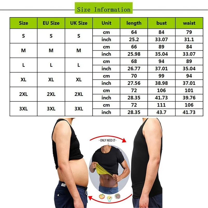 

Men's Slimming Shaper Posture Vest Men's Compression T-Shirt Body Building Fat Burn Chest Tummy Shirt Slim Dry Quick Under Shirt