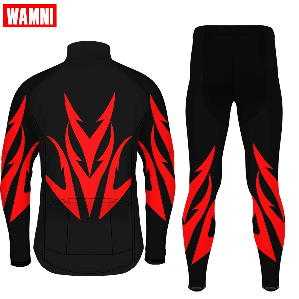 Комплект женской велосипедной одежды WAMNI комплект из Джерси с длинным рукавом