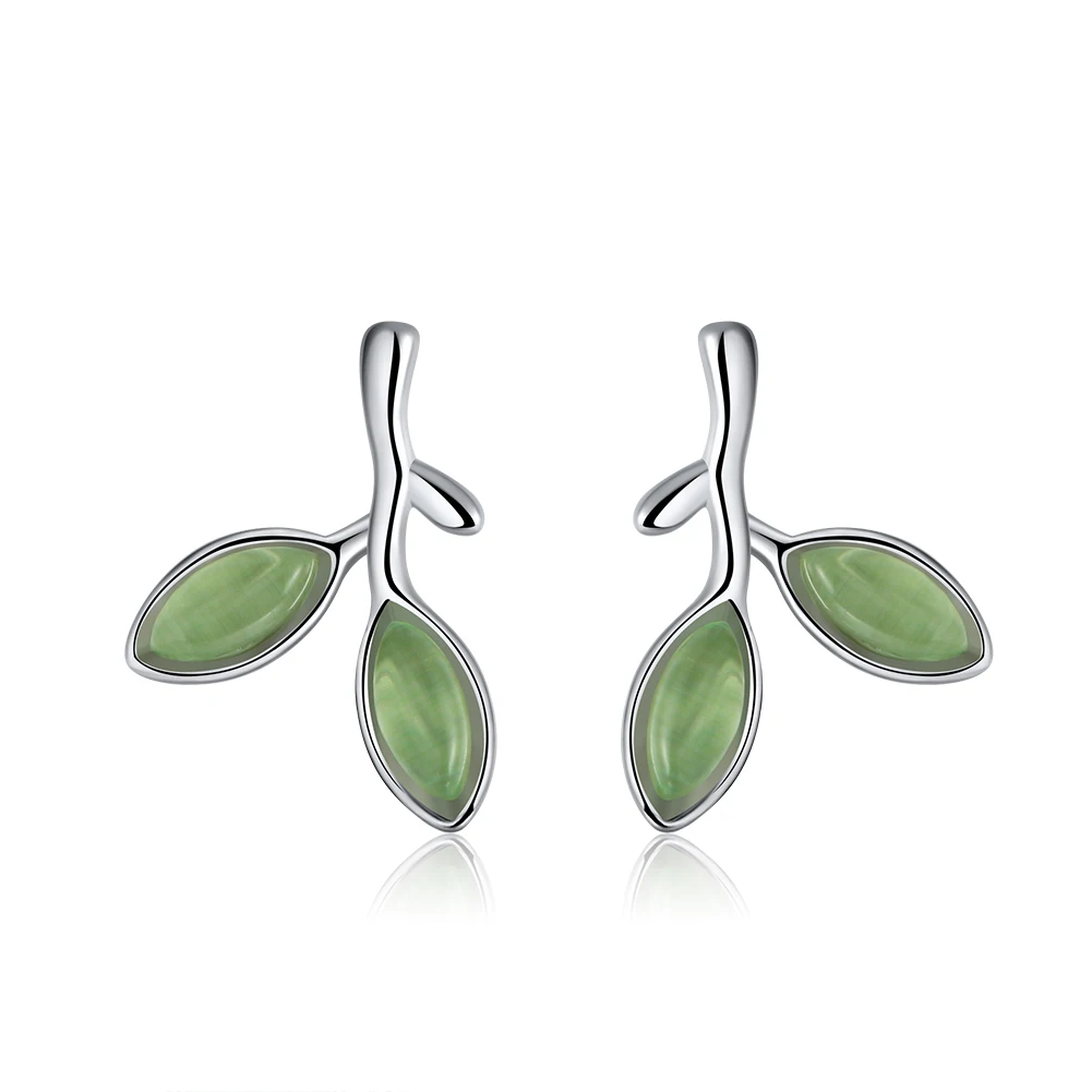 SE87 ORSA JEWELS кольцо из стерлингового серебра пробы для женщин, романтическое регулируемое кольцо с узором в виде листьев, Модные Серебряные вечерние ювелирные изделия SR92 - Цвет камня: SE87