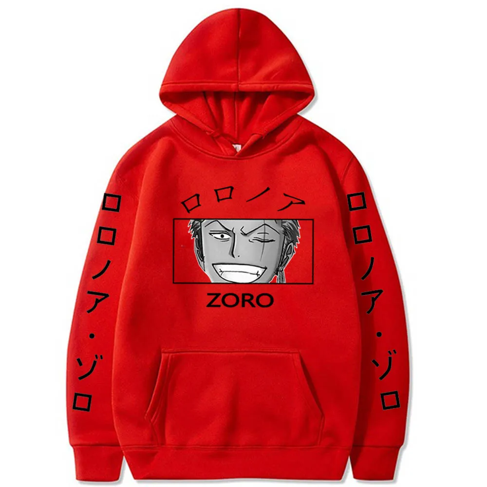 

Japan Anime One Piece Print Men Hoodies Sweatshirt Roronoa Zoro Streetwear Pullover Hoody