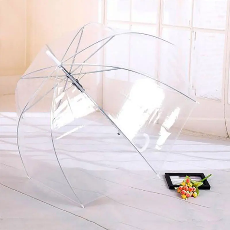 Складной Зонтик прозрачный длинный зонтик модные аксессуары украшение для