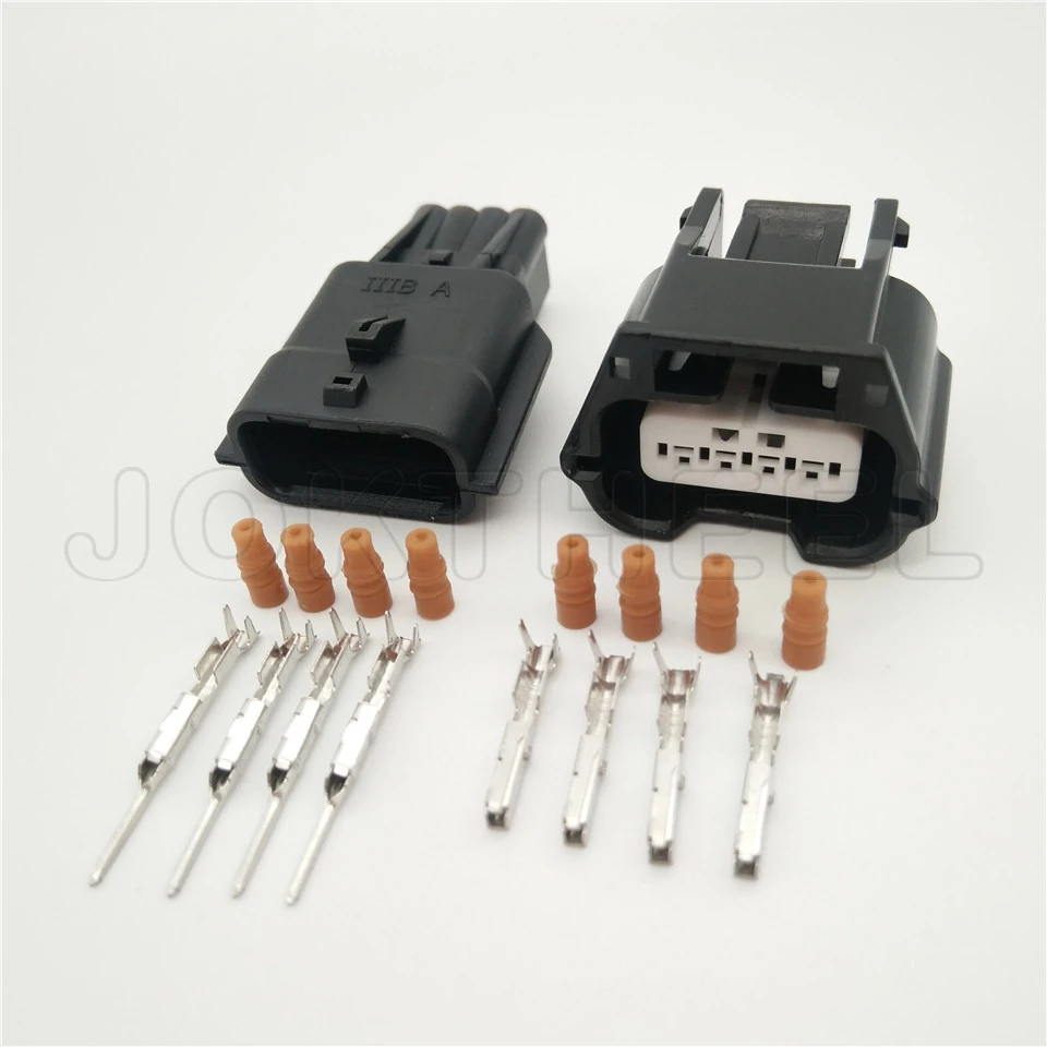 1/5/20 комплектов 7282-8853-30 7283-8853-30 RH 4 pin способ мужской женский карта Сенсор разъем массового расхода воздуха разъем для Nissan - Цвет: Male and Female set