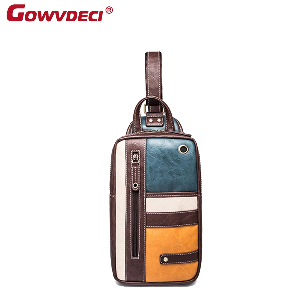 

Korean retro men's bag trend men's casual shoulder Messenger bag ipad