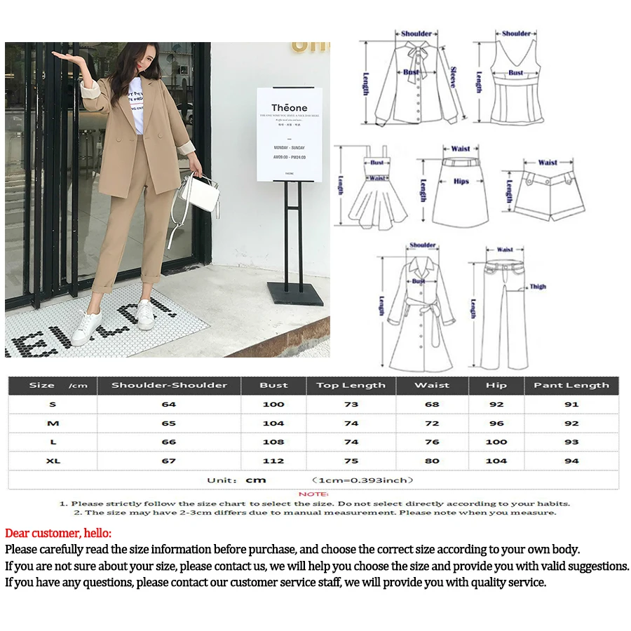 Костюм Женский Повседневный однотонный DISWEET блейзер с английским воротником и