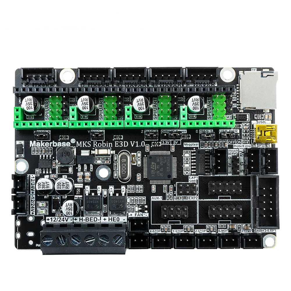 Makerbase МКС Робин E3 E3D 32Bit Управление доска 3D-принтеры деталей с tmc2209 Uart режим драйвер