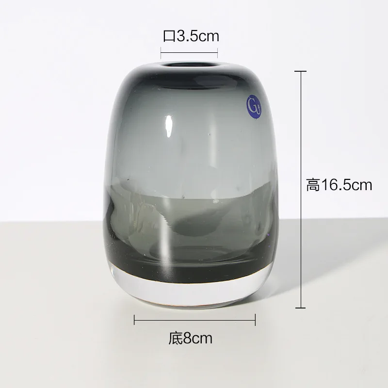 Hand-made ваза толстый украшение для стеклянной вазы аксессуары современный дом