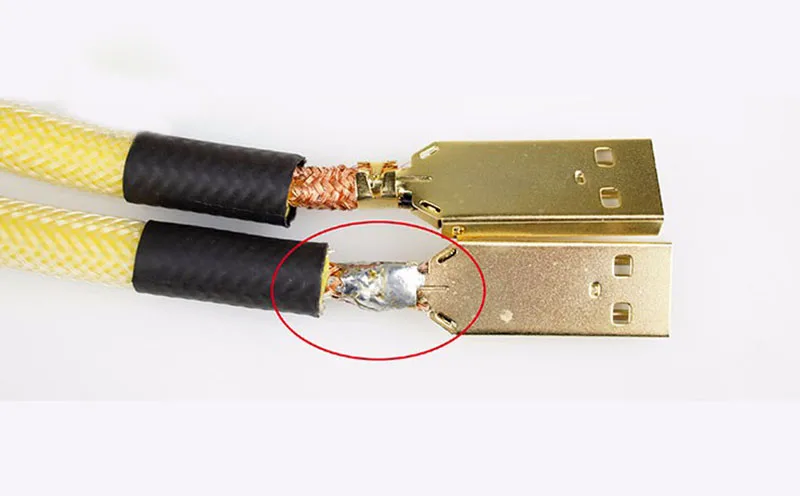 HIFI usb кабель для усилителя ЦАП и принтера 4N OFC медный провод с магнитным кольцом USB A к USB B