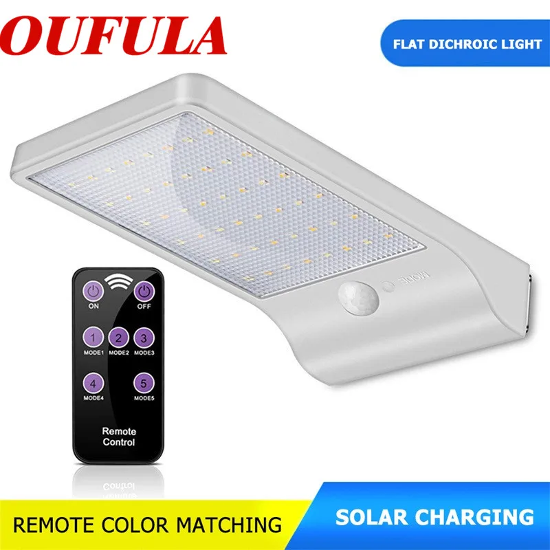 

Солнечные Настенные светильники AOSONG, встроенный индукционный пульт дистанционного управления, двухцветный водонепроницаемый уличный фон...