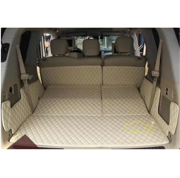 

High quality Special car trunk mats for Infiniti QX80 8 seats 2017 durable cargo liner boot carpets for QX80 2016-2013 styling