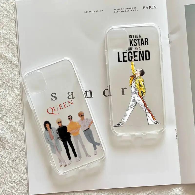 

Freddie Mercury Queen Band Phone Case Samsung Galaxy A21S A71 S8 S9 S10 Plus Lite S20 Note 20 Ultra Silicone Transparent Shell