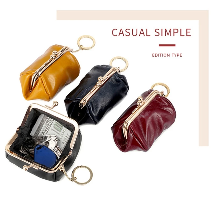 Новинка 2020 женская сумочка для девушек кожаный кошелек на застежке повседневный