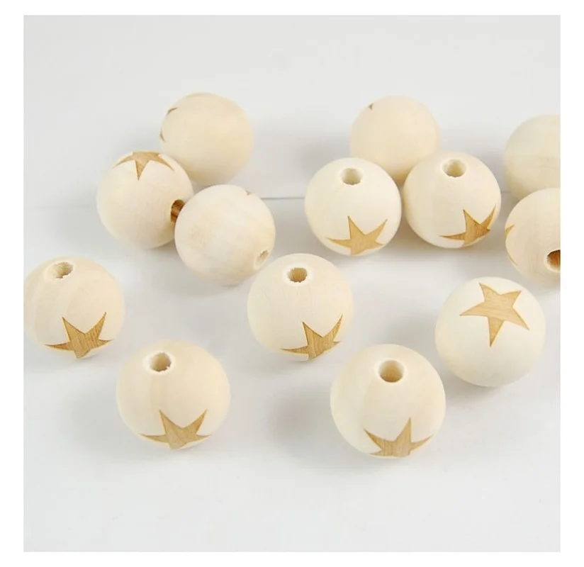 20 шт. круглые деревянные бусины-разделители мм | Дом и сад