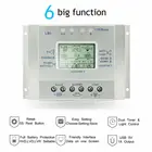 80A 60A со слежением за максимальной точкой мощности, Солнечный Контроллер заряда 12V 24V ШИМ Авто Панели солнечные контроллер Панели солнечные Батарея регулятор ЖК-дисплей Дисплей таймер