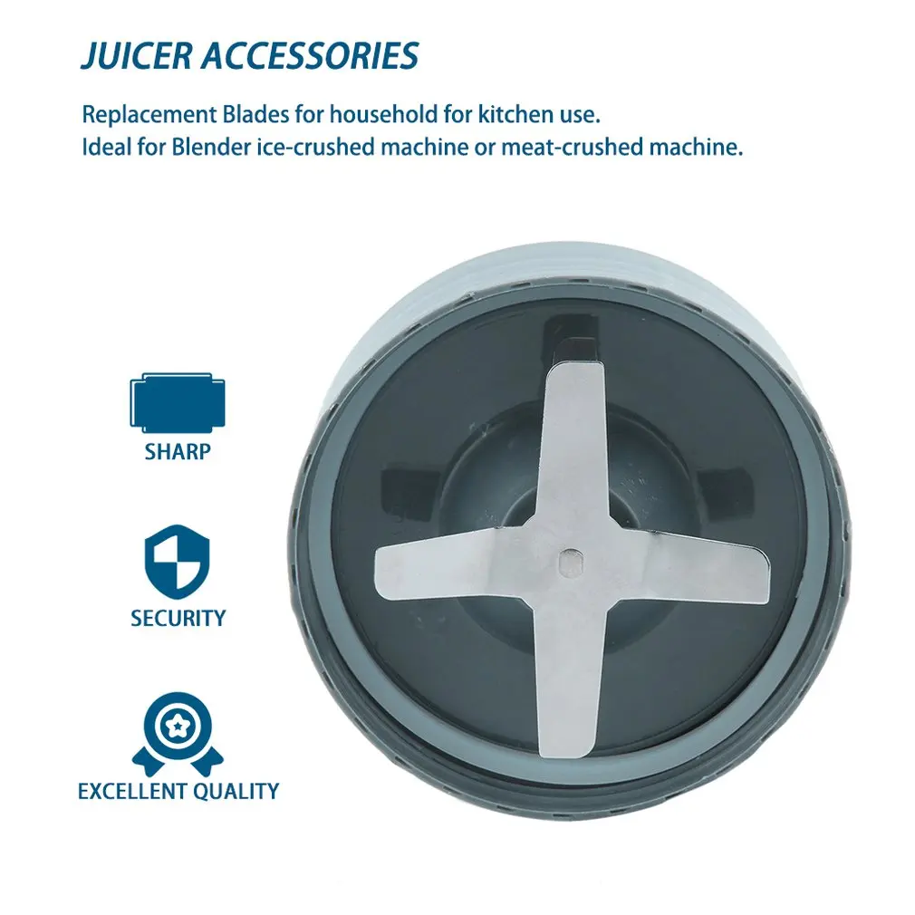 

Stainless Steel Juicer Accessories Cross Knife Blade Blender Juice Soybean Machine Cutter Head Replacement Part