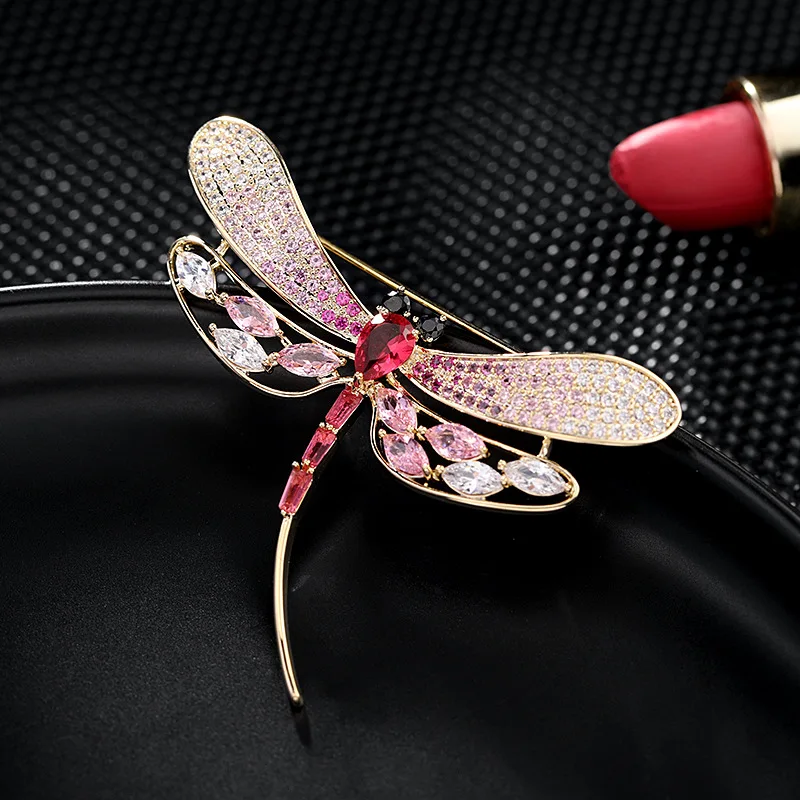 

Creative Dragonfly Brooches Autumn and winter Fashion Suit Brooch Pin Accessories For Women Korean Sweet Statement Jewelry