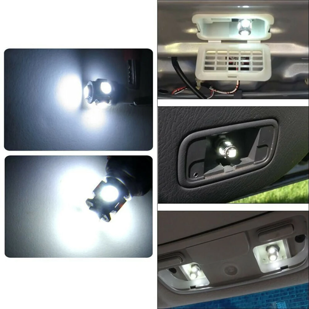 Набор светодиодный авто ламп 50 шт Супер Белый T10 клин 5-SMD 5050 W5W приборной панели |